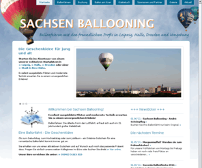 crane-balloons.com: Ballonfahrt, Ballonfahrten oder Ballonfahren - Fahren Sie mit den freundlichen Profis in Leipzig Halle Dresden und Umgebung
Ballonfahrt, Ballonfahrten oder Ballonfahren - wie Sie es nennen - Fahren Sie mit den freundlichen Profis in Leipzig Halle Dresden und Umgebung, Startplätze Informationen und Preise zum Ballonfahren - Gutscheine für Fahrten im Ballon.