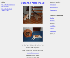 marechaux.de: Homepage Marechaux, Deutschland
Von dieser Seite werden auch auf weitere private Seiten gelinkt