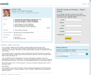michaeljdijak.com: Michael J. Dijak  | LinkedIn
View Michael J. Dijak's professional profile on LinkedIn.  LinkedIn is the world's largest business network, helping professionals like Michael J. Dijak discover inside connections to recommended job candidates, industry experts, and business partners.
