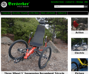 cospheric.info: Berserker Full Suspension Tricycle | Long Travel Suspension
First long travel recumbent tadpole full suspension tricycle offer's 6in. rear suspension travel, 5in front suspension travel for the most comfortable suspension tricycle ride available.