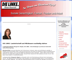 die-linke-hunsrueck.de: DIE LINKE Rhein-Hunsrück-Kreis
DIE LINKE, Kreisverband Rhein-Hunsrueck