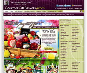 gourmetgiftbsaket.com: Gift Baskets | Gourmet Gift Baskets | Wine Gift Baskets | Fruit Baskets
Gourmet Gift Baskets for every occasion.  Fast delivery for Corporate, Gourmet, Fruit and Wine Baskets.  Now shipping for Easter! Call toll free 1-866-842-1050