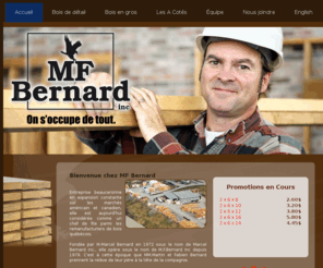 mfbernard.com: MF Bernard • Beauceville, Bois de construction, maison, bois traité • Accueil
