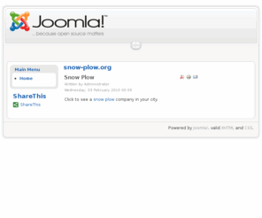 snow-plow.org: snow-plow.org
Joomla! - the dynamic portal engine and content management system