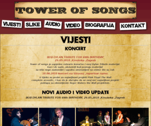 towerofsongs.net: Tower of Songs - Vijesti
Tower of songs