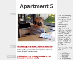 apt5.net: Apartment 5 - Joonathan Mägi tumblelogging
