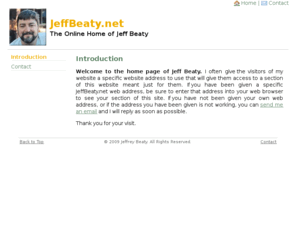 jeffbeaty.net: Jeff Beaty
Jeff Beaty - Professional computer and network consultant in Colorado and Arizona, web design, internet application programming, training and support