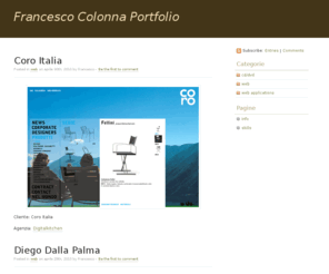 pegaso.info: Francesco Colonna Portfolio
Portfolio personale di Francesco Colonna