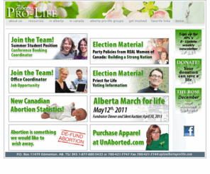 albertaprolife.com: Alberta ProLife
Alberta Pro Life - Protecting the sanctity of life from conception to natural death