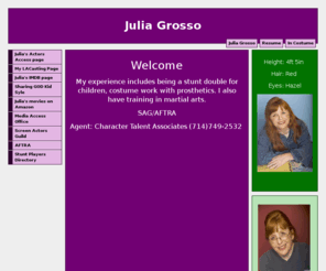 juliagrosso.com: JuliaGrosso.com
My acting page