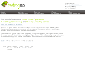 tfinteractive.com: Search Engine Optimization, PPC and Search Engine Marketing - Treefrog Interactive
Treefrog Interactive provides strategic, results-based Search Engine Optimization (SEO), Search Engine Marketing (SEM) and Pay-Per Click (PPC) programs to support strategic marketing objectives.
