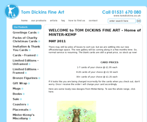 tomdickins.co.uk: Welcome to Tom Dickins Fine Art - Home of Minter-Kemp cards. at Tom Dickins Fine Art - Supplying Minter-Kemp Products, including Cards, Prints and Mugs. Tom Dickens is a UK Based Company
 from Tom Dickins Fine Art featuring the work of renowned UK artist Minter-Kemp.
