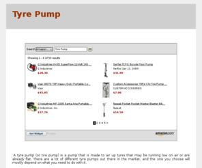 tyrepump.com: Tyre Pump | Car and Bike Tyre Pumps | Tire Pump
Tyre Pump - Check out a variety of styles, sizes, brands and prices for all kinds of tyre pumps.