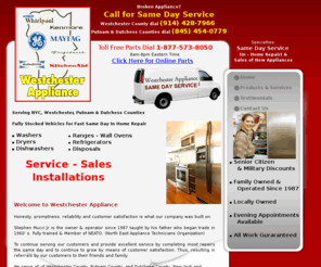 westchesterappliance.com:   Major Appliances Service And Repair - Yonkers, NY - Westchester Appliance
Westchester Appliance offers the best major appliances service and repair in Yonkers, NY.