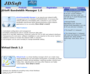 easyfp.com: JDSoft -- The Home of Bandwidth Manager or Bandwidth Controller, Virtual Desktop Manager, 
			Folder Safeguarder and Other Powerful Software!
JDSoft Bandwidth Manager - bandwidth management, traffic shaper and controller