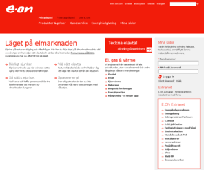 eon.se: E.ON - energibolag med el, gas, fjärrvärme & kyla - E.ON
E.ON ditt energiföretag elbolag elleverantör som hjälper dig som kund att spara både pengar och miljö. E.ON erbjuder el, gas, värme och kyla.