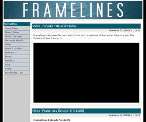 framelines.tv: FrameLines.tv - News
Framelines is a TV series about filmmaking