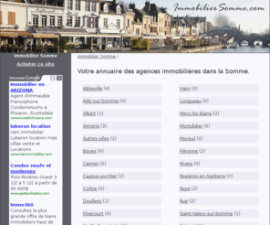 immobiliersomme.com: Immobilier Somme
Annuaire des agences immobilieres dans la Somme. Immobilier