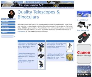 telescopes.net.nz: Quality Telescopes & Binoculars
Telescopes, Binoculars, Microscopes