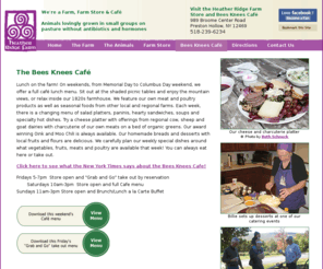 bees-knees-cafe.com: The Bees Knees Caf - Organic Products & Hudson Valley Catering
 Our Bees Knees Caf is where you can have lunch on our farm and taste organic farm products. We also offer catering services to cater your home party or luncheon.