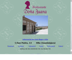 don-gonzalo.com: Restaurante Doña Juana - Hita (Guadalajara)
