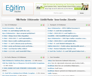 egitim-sayfasi.net: 2010 2011 Yıllık Planları Günlük Planları Toplantı Tutanakları Performans ve Proje Ödevleri Zümre Tutanakları
2010 2011 Eğitim Öğretim Yılı Yıllık Planları Günlük Planları Toplantı Tutanakları Performans ve Proje Ödevleri Zümre Tutanak Dökümanları arşivi