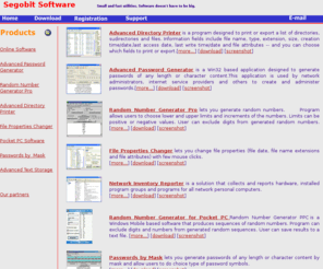 segobit.com: Welcome to Segobit Software
Shareaware and freeware software