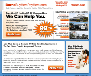 Burnsautocredit Com Burns Buy Here Pay Here 99 Auto Credit
