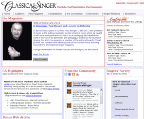 classicalsinger.com: Classical Singer
