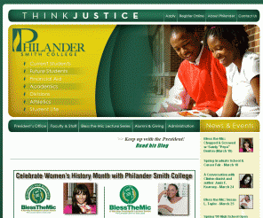 philander.edu: 
	Private HBCU, UNCF School, Little Rock, Arkansas - Philander Smith College

Philander Smith College is a private, historically Black college (HBCU) in Little Rock, Arkansas, and as the only United Negro College Fund (UNCF) member school in the state, the college has a focus on social justice.