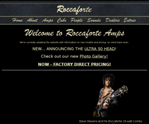 roccaforteamps.com: Welcome to Roccaforte Amps!
Want to play your best? There is no substitute for a sensitive, well designed and built amplifier. For classic rock, our amplifiers deliver solid and harmonically rich three dimensional tone that won't over-compress or turn mushy. They are highly responsive to your touch and volume/tone settings. You'll hear everything coming from your guitar.