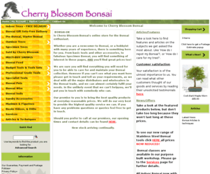 bonsai-uk.co.uk: - Cherry Blossom Bonsai
Bonsai suppliers to the whole of the UK