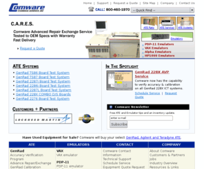 comwaretech.com: Comware Technical Services, Inc.
Comware sells and services GenRad, Teradyne, HP, and Agilent in-circuit test systems. We also supply and support emulators for VAX, PDP-11, HP1000, and DEC Alpha.