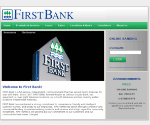 firstbankar.com: First Bank >  Home
First Bank