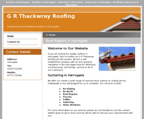 grthackwrayroofing.com: Roofers in Harrogate : G R Thackwray Roofing
For quality roofers in Harrogate or professional guttering in Harrogate, get in touch with us today. 