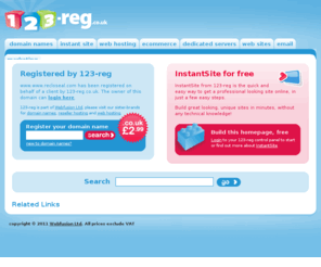 recloseal.com: Domain name registration & web hosting from 123-reg
Easy domain name registration with free homepage, including .co.uk, .com, & .eu domain names. Register your cheap domain names today.