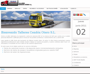 cendonotero.es: Bienvenido Talleres Cendón Otero S.L.
Talleres Cendon Otero, Servicio Oficial DAF
C\Avenida de Castilla 32600 Verin 988 41 08 37 Ourense