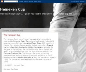 heinekencup2011.com: Heineken Cup
Heineken Cup 2011 - fixtures, results, teams, Heineken Cup 2011 news
