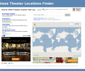 imaxtheaterlocations.com: IMAX Theater locations nearest you
Search for an IMAX theater location near you