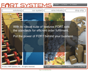 momento.mobi: FORT Systems homepage
FORT Systems is a state of the art warehouse management system.  With its web based platform, users can be up and running almost instantly.  Seamless integration with other core modules like ecommerce, compliance, and clearing make it a natural choice for wine industry companies and many others.  