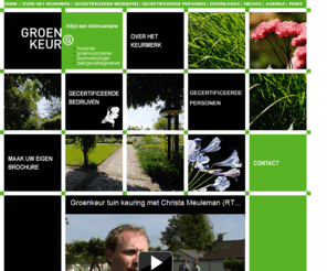 groenkeur.com: Stichting Groenkeur - Home
Stichting Groenkeur vergroot het vakmanschap in de groene sector. Zij verzorgt de promotie van het kwaliteitslabel en ontwikkelt certificatieschema's voor ondernemers binnen de groene sector.