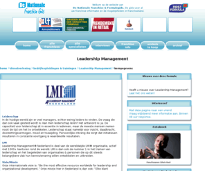 lmi-franchise.com: Franchise en Formule gids | voor franchising & de franchisenemer - Leadership Management
Hier vindt u alle informatie met betrekking tot de franchise formule Leadership Management