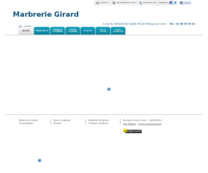 marbrerie-girard.com: Marbrier funéraire - Marbrerie Girard à Meung sur Loire
Marbrerie Girard - Marbrier funéraire situé à Meung sur Loire vous accueille sur son site à Meung sur Loire