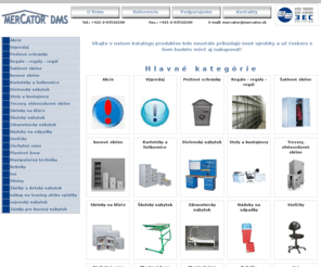 mercator.sk: Poštové schránky, Kovový nábytok, Regále, Šatníky Mercator
