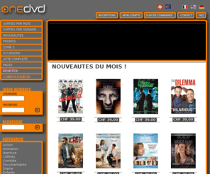 onedvd.net: onedvd.ch : vente dvd
vente de nouveautés dvd, zone 1