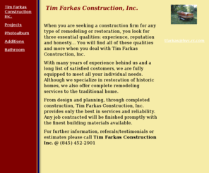 timfarkas.com: Tim Farkas Construction Inc.
Tim Farkas Construction, Home Remodeling, Historical Home Restoration,