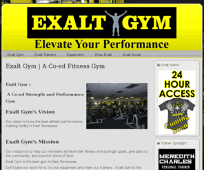 exaltgym.com: Exalt Gym| A Real Lifters Gym| Tri Cities Best
Exalt Gym is Tri-Cities best Gym. We are call A Real Lifter's Gym, because we have top of the line free weights and equipment for your workout.