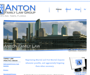 tampadivorcenow.com: Home
Negotiating Marital and Post Marital disputes whenever possible, and aggressively litigating them when necessary. For the Past 25 years, S. David Anton, Esquire, a third generation Tampa attorney, has helped Families in Hillsborough, Pinellas, Pasco and Manatee counties in the following areas … Continue reading →