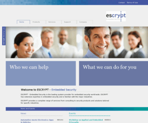 escontrol.org: ESCRYPT embedded security
escrypt is a system provider offering solutions for all aspects of embedded security from one source. Our services include system design, specification, prototyping and product development.