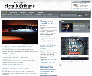 iht.com: The New York Times - Breaking News, World News & Multimedia
Find global breaking news, multimedia, reviews & opinion, business, sports, movies, travel, books, jobs, education, real estate, cars & more.